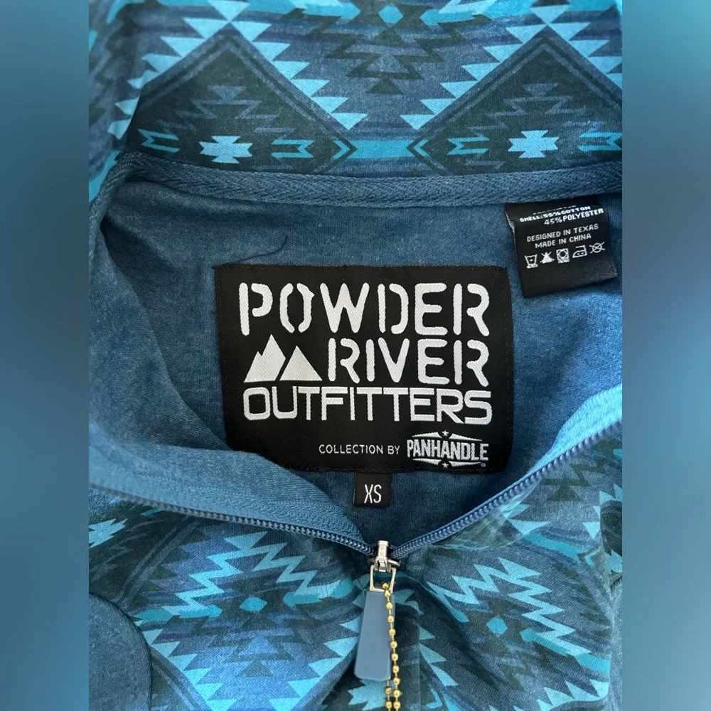 Powder River Outfitters: Aztec Knit Quarter Zip - Picture 4 of 5